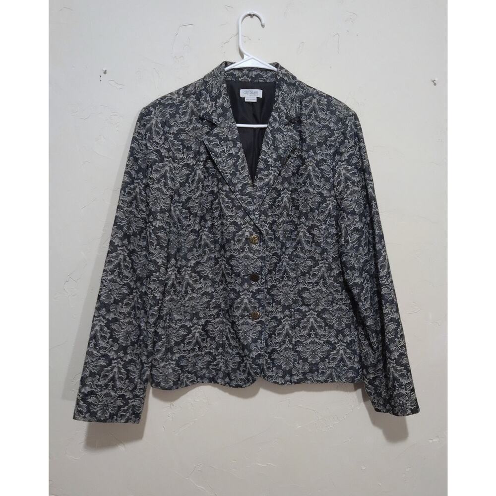 City Blues by Koret Tapestry Blazer Jacket